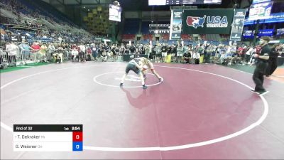 132 lbs Rnd Of 32 - Tyler Dekraker, PA vs Garrison Weisner, OH