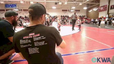 49 lbs Round Of 32 - Kanon Zappone, Barnsdall Youth Wrestling vs Trace Bush, Skiatook Youth Wrestling