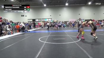 145 lbs Semifinal - Makayla Faulkner, Bobcat Wrestling Club vs Ava Ruiz, Hays Wrestling Club