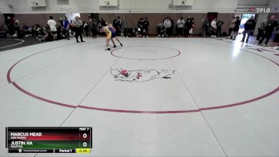 132 lbs Cons. Round 1 - Justin Ha, Milpitas vs Marcus Mead, San Mateo