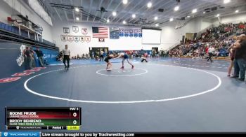 145 lbs Quarterfinal - Brody Behrend, Clear Creek Middle School vs Boone Frude, Laramie Middle School