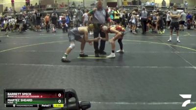 100 lbs Semis & 1st Wrestleback (8 Team) - Martez Sheard, POWA vs Barrett Speck, American Gladiators-Thunder