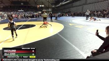 36-39 lbs 1st Place Match - Zella Zorer, Shelton Wrestling Club vs Eastyn Vines, Maddogs Wrestling