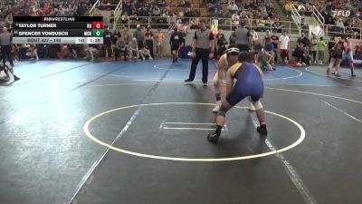 140 lbs Cons. Round 1 - Taylor Turner, Logan vs Spencer VonBusch, McNicholas
