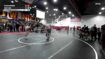 157 lbs Cons. Round 2 - Ozzy Sos, Temescal Canyon vs Dylan DeVries, La Mirada