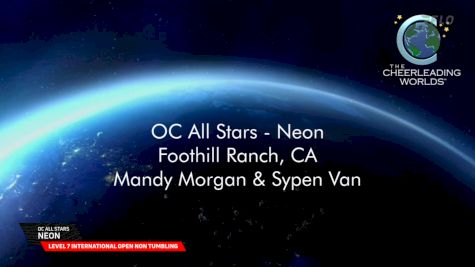 OC All Stars - Neon [2025 L7 International Open Non Tumbling Semis] 2025 The Cheerleading Worlds