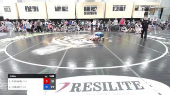 110 lbs Quarterfinal - Luke Richards, Carolina Hammer Squad vs Lucas Reeves, The Hunt Wrestling Club