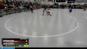 67 lbs Cons. Round 3 - Zayne Flaskey, MN Elite Wrestling Club vs Donovan Peno, Mayo Quanchi Wrestling Club