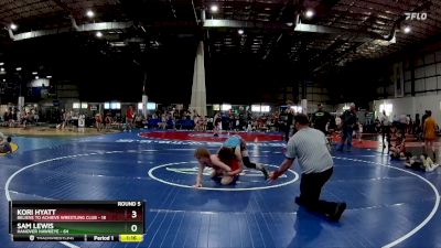 125 lbs Round 5 (6 Team) - Kori Hyatt, BELIEVE TO ACHIEVE WRESTLING CLUB vs Sam Lewis, HANOVER HAWKEYE