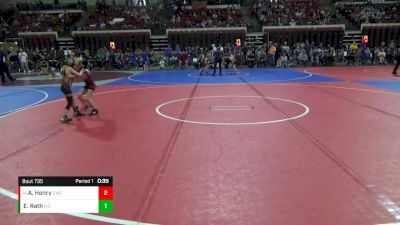 54 lbs Quarterfinal - Archer Henry, Glasgow Wrestling Club vs Evalynn Rath, Williston Coyotes