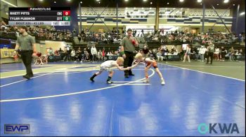 43 lbs 2nd Place - Rhett Pitts, Cowboy Wrestling Club vs Tyler Fleenor, Standfast