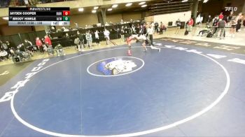 138 lbs 7th Place Match - Brody Hinkle, Unattached vs Jayden Cooper, Bourbonnais