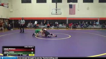138 lbs Cons. Round 2 - Zack Rogala, HUNTLEY vs Geno Papes, New Lenox (PROVIDENCE CATHOLIC)