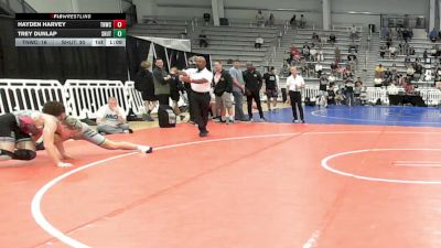 195 lbs Round Of 16 - Hayden Harvey, TNWC Silver Fox - HSB vs Trey Dunlap, Team Shutt Mutts - HSB