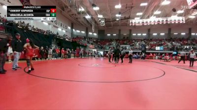 100 lbs Quarterfinal - Graciela Acosta, Euless Trinity vs Odessy Esparza, South Grand Prairie