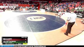 3A 215 lbs Champ. Round 1 - William Jacobson, Chicago (Mt. Carmel) vs Ben Alvarez, Yorkville (H.S.)