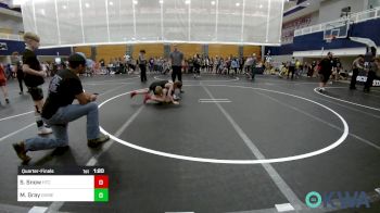 76 lbs Quarterfinal - Slayde Snow, Hinton Takedown Club vs Maximus Gray, Division Bell Wrestling