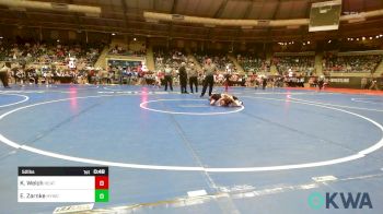 52 lbs Round Of 32 - Kyzer Welch, Heat vs Eli Zarnke, Hilldale Youth Wrestling Club