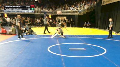 5A 135 lbs Champ. Round 1 - Alyssa Indalsingh, Burleson vs Alyssa Rodriguez, Lubbock Cooper