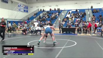 145 lbs Cons. Round 3 - Madison Oliver, Unattached vs Casey Otero, Cerritos College