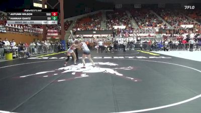 120 lbs 5th Place Match - Hannah Gantz, El Dorado HS vs Autumn Wilson, Tonganoxie Hs