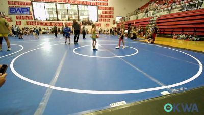 51-54 lbs Consolation - Jolene Chuculate, Tulsa Blue T Panthers vs Azayla Mitchell, El Reno Wrestling Club