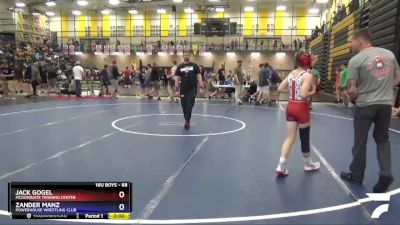 88 lbs Cons. Semi - Jack Gogel, McDominate Training Center vs Zander Manz, Powerhouse Wrestling Club