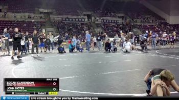 58 lbs Round 3 - Logan Clarendon, Black Fox Wrestling Academy vs John Motes, Gold Rush Wrestling