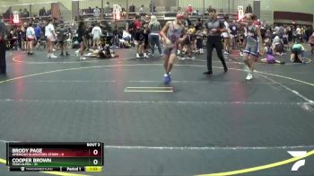 100 lbs Quarterfinals (8 Team) - Brody Page, American Gladiators-Storm vs Cooper Brown, Team Alpha