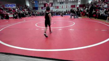 43 lbs Semifinal - Heston Hayes, Vinita Kids Wrestling vs Dawsyn Hawkins, Hulbert