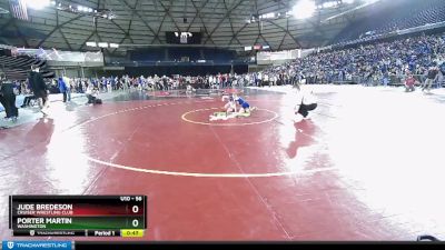 56 lbs Champ. Round 1 - Porter Martin, Washington vs Jude Bredeson, Cruiser Wrestling Club