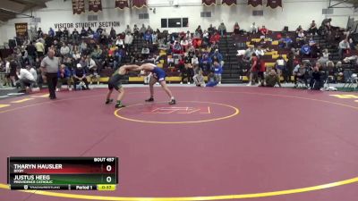 150 lbs Cons. Round 3 - Tharyn Hausler, Bixby vs Justus Heeg, Providence Catholic