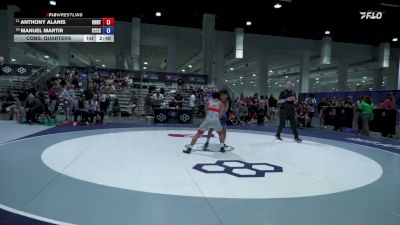 55 kg Cons. Quarters - Anthony Alanis, Knights RTC vs Manuel Martir, Community Youth Center - Concord Campus Wrestling