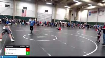 129-140 lbs Quarterfinal - Breken Rynearson, Broken Bow Wrestling Club vs Andrew Waring, Jr. Cougars