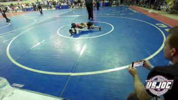 46 lbs Quarterfinal - Porter Flanery, Firebird Elite vs Kamden Peters, Harrah Little League Wrestling