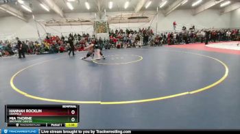115 lbs Semifinal - Hannah Rocklin, Chatfield vs Mia Thorne, Discovery Canyon