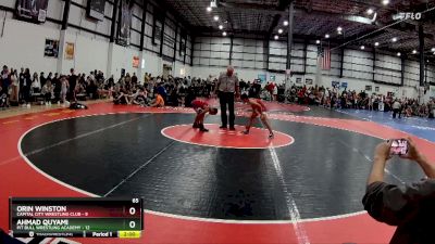 65 lbs Round 1 (6 Team) - Orin Winston, CAPITAL CITY WRESTLING CLUB vs Ahmad Quyami, PIT BULL WRESTLING ACADEMY