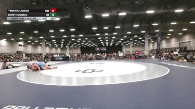 132 lbs Cons. Sub-rd Of 32 - Durke Larsen, Manti Wrestling Club vs Brett Harman, Izzy Style Wrestling