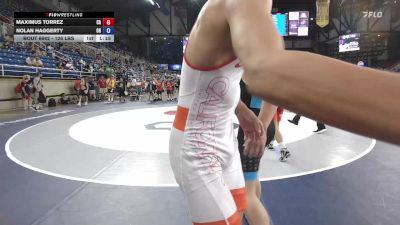 126 lbs Cons. Rd Of 64 - Kayden Eller, IA vs Gabe Wassom, KS