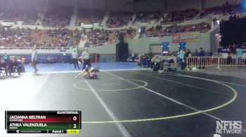 100 lbs Quarterfinal - Jacianna Beltran, Sunnyside vs Athea Valenzuela, Basha