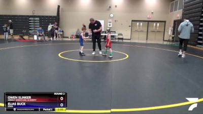 53 lbs Round 2 - Owen Slinker, Sebolt Wrestling Academy vs Elias Buck, Iowa