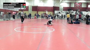120 lbs 5th Place - Joshua Pierre Paul, Uniondale vs Logan Medeiros, Iron Faith