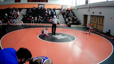 12U - 75 lbs Round 2 - Kellin Berger, Unattached vs Ava Vought, Derry Area