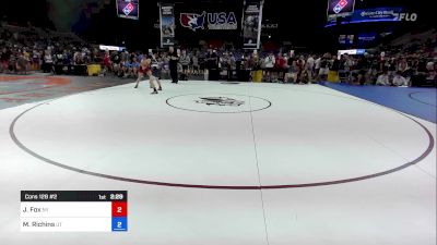 138 lbs Cons 128 #2 - Jonathan Fox, NY vs Max Richins, UT