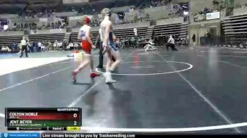 95 lbs Quarterfinals (8 Team) - Jent Beyer, Z-M (Zumbrota-Mazeppa) vs Colton Noble, KMS