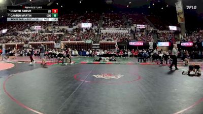 Champ. Round 1 - Hunter Grieve, Lincoln County (Eureka) vs Casten Martin, Columbus High School