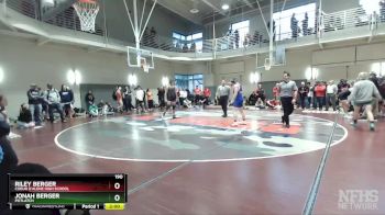 190 lbs Cons. Round 2 - Riley Berger, Coeur D`Alene High School vs Jonah Berger, Potlatch