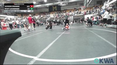 52 lbs Semifinal - Jackson Kreamer, Lone Grove Takedown Club vs Ryatt Luchsinger, Lexington Wrestling Club