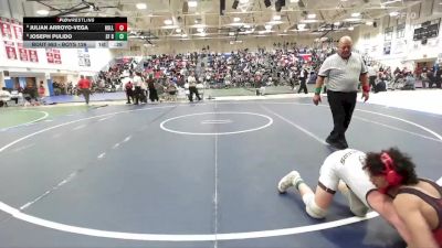 Boys 126 lbs 5th Place Match - Julian Arroyo-Vega, Hollister Boys vs Joseph Pulido, Saint Francis Boys