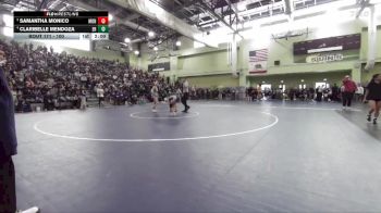 100 lbs Quarterfinal - Samantha Monico, MONROE vs Claribelle Mendoza, EAGLE ROCK